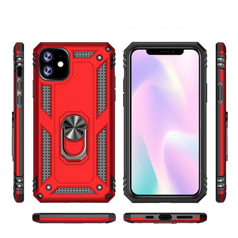 Apple iPhone 11 Kılıf Zore Vega Kapak Kırmızı