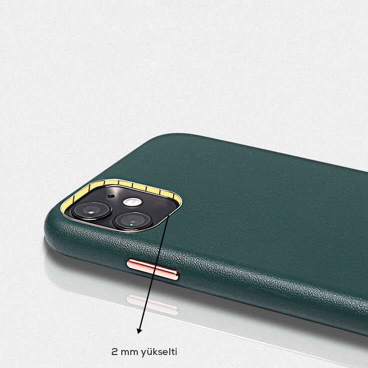 Apple iPhone 11 Pro Kılıf Zore Eyzi Kapak Kahverengi