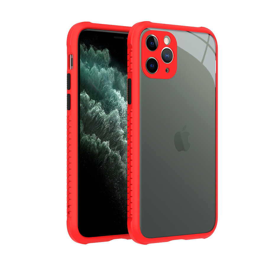 Apple iPhone 11 Pro Kılıf Zore Kaff Kapak Kırmızı