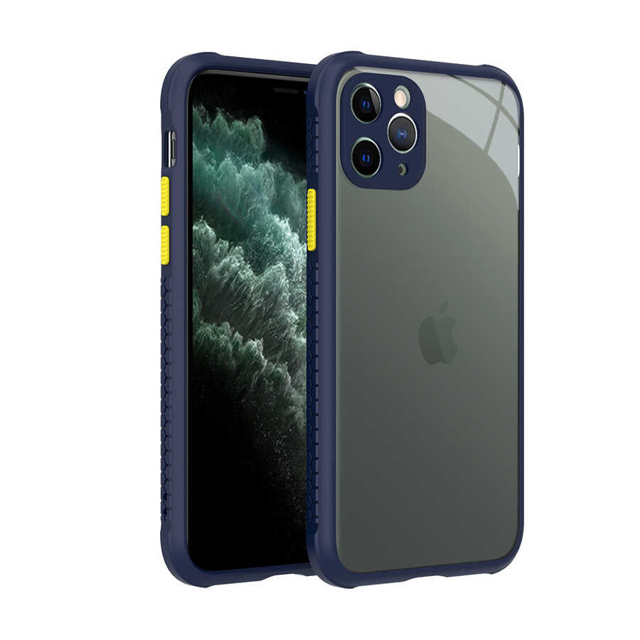 Apple iPhone 11 Pro Kılıf Zore Kaff Kapak Lacivert