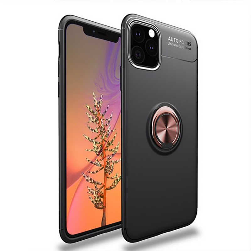 Apple iPhone 11 Pro Kılıf Zore Ravel Silikon Kapak Siyah-Rose Gold