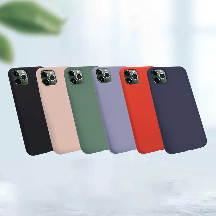Apple iPhone 11 Pro Kılıf Zore Silk Silikon Lila