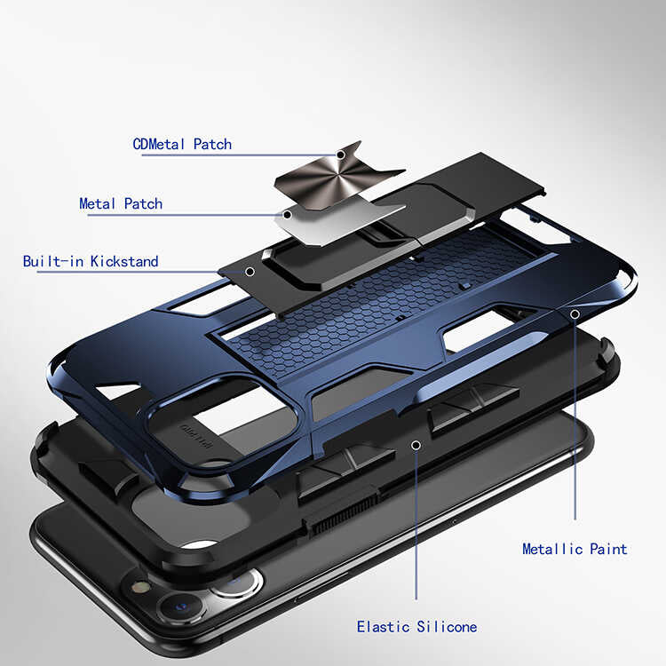 Apple iPhone 11 Pro Kılıf Zore Volve Kapak Kırmızı