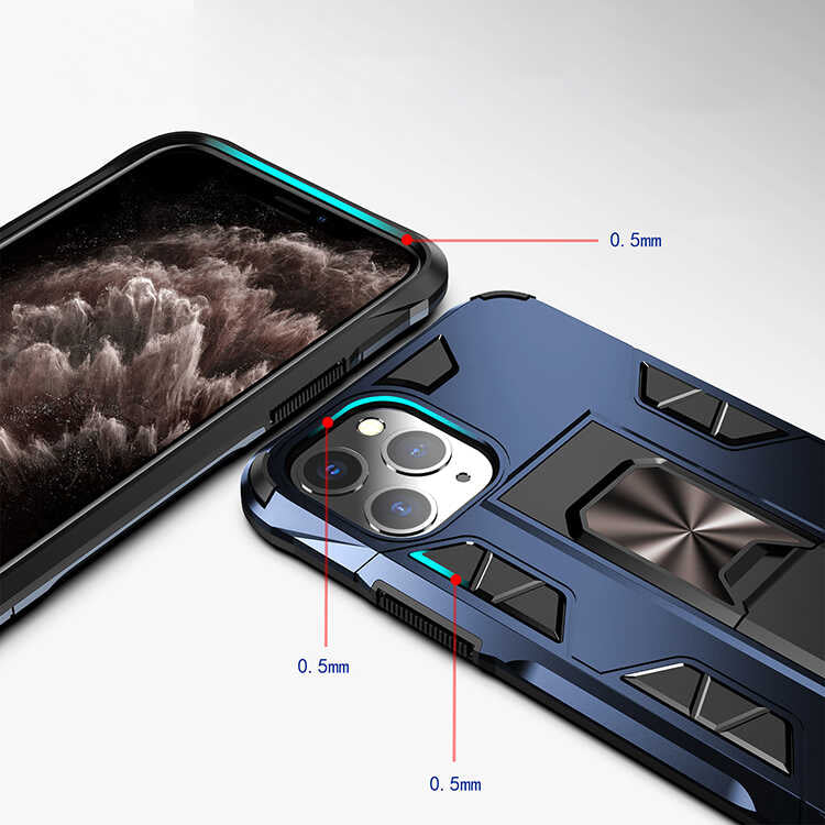 Apple iPhone 11 Pro Kılıf Zore Volve Kapak Gri