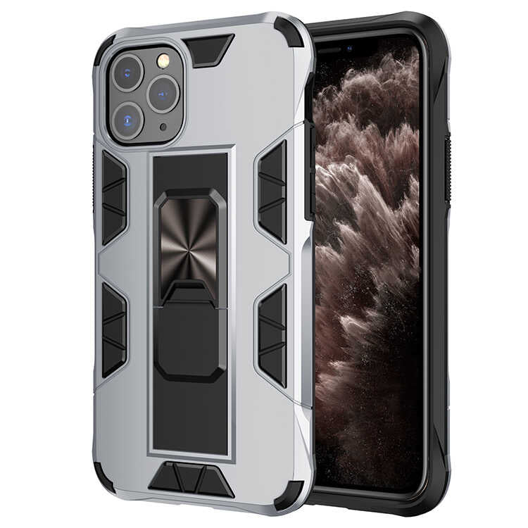 Apple iPhone 11 Pro Kılıf Zore Volve Kapak Gri
