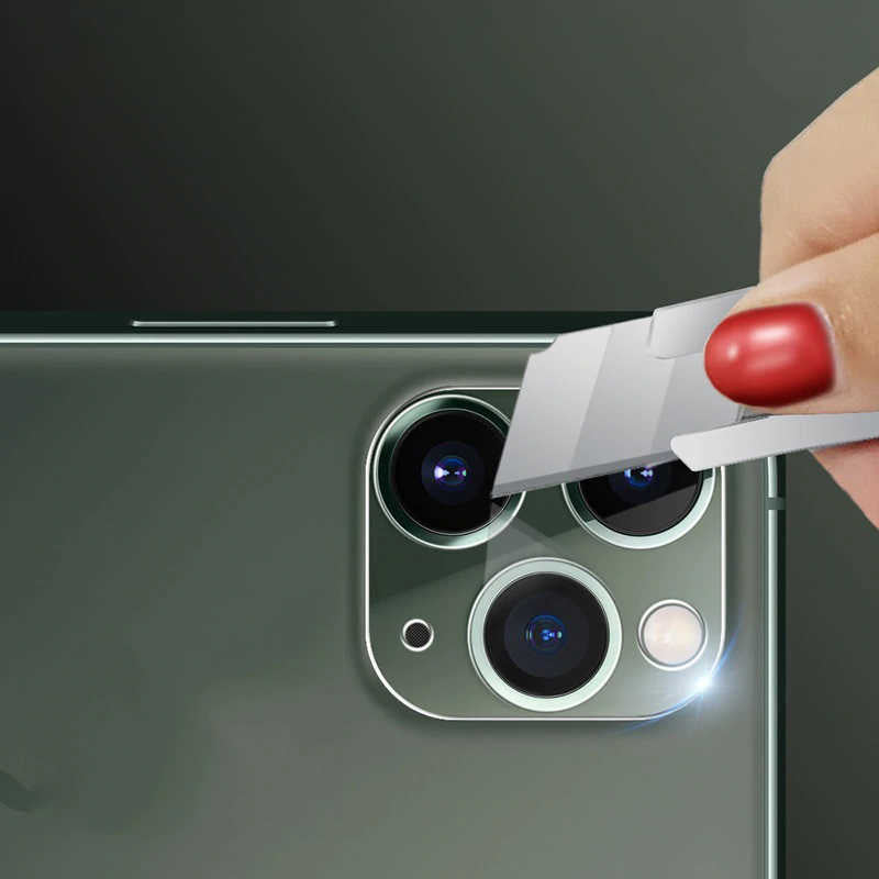 Apple iPhone 11 Pro Max Zore 3D Full Kamera Koruyucu Renksiz