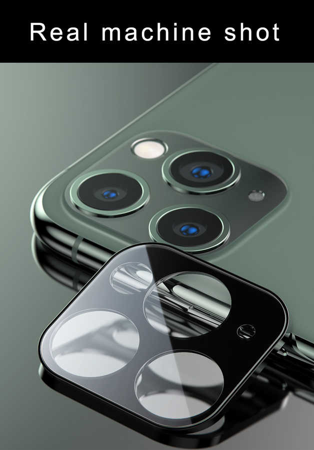 Apple iPhone 11 Pro Max Zore CP-02 Metal Kamera Koruyucu Siyah