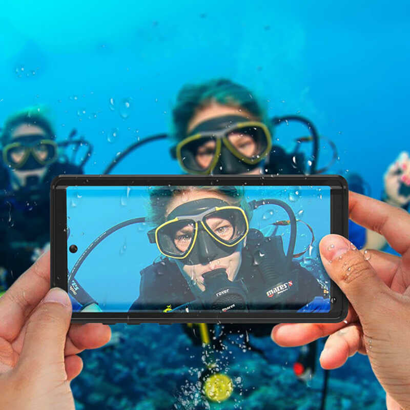 Galaxy S20 Ultra Kılıf 1-1 Su Geçirmez Kılıf Siyah