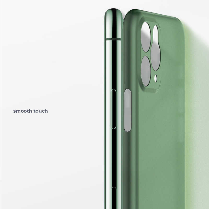 Apple iPhone 11 Pro Max Kılıf Zore 1.Kalite PP Silikon Beyaz