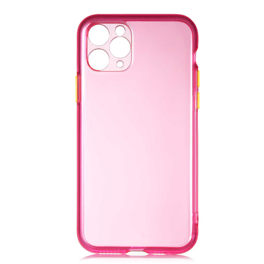 Apple iPhone 11 Pro Max Kılıf Zore Bistro Kapak Pembe