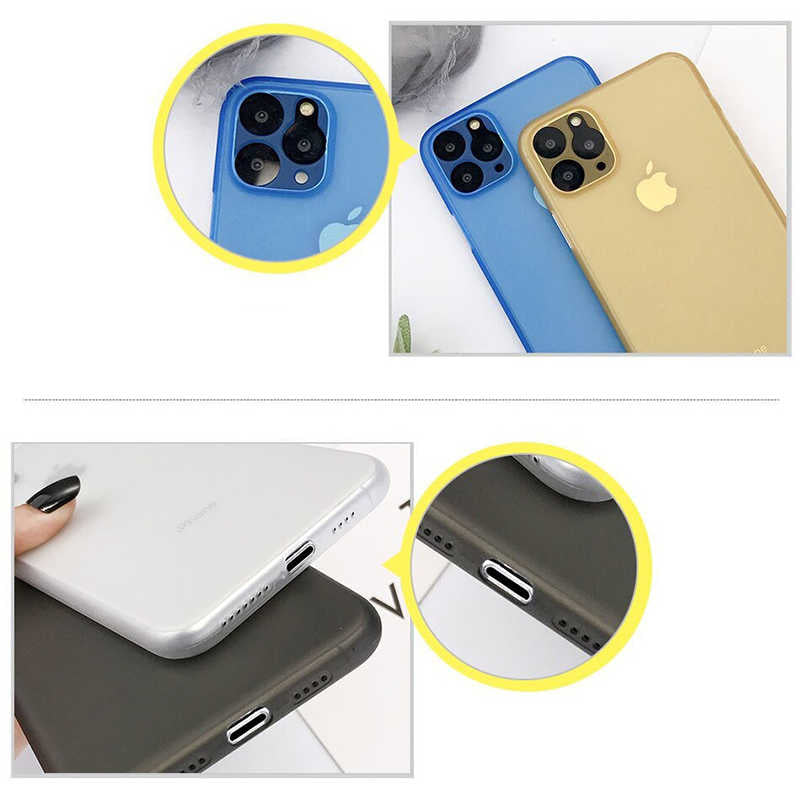 Apple iPhone 11 Pro Max Kılıf Zore Eko PP Kapak Sarı
