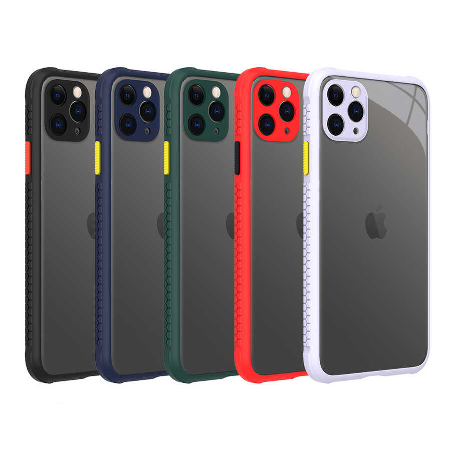 Apple iPhone 11 Pro Max Kılıf Zore Kaff Kapak Koyu Yeşil