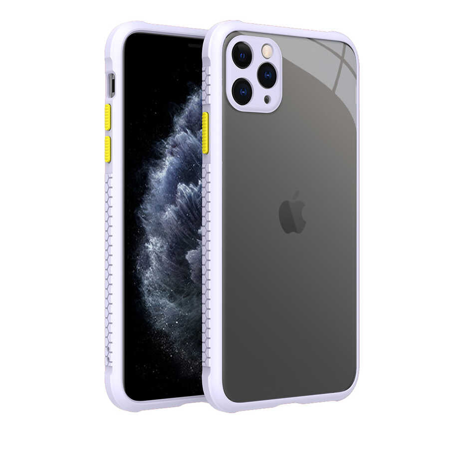 Apple iPhone 11 Pro Max Kılıf Zore Kaff Kapak Mor