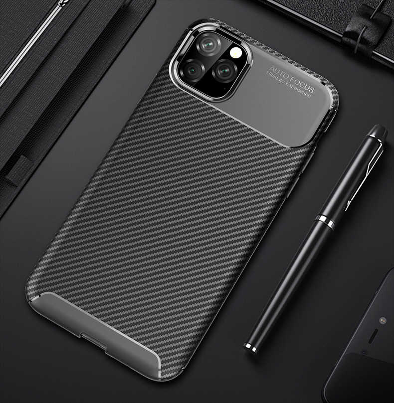 Apple iPhone 11 Pro Max Kılıf Zore Negro Silikon Kapak Siyah