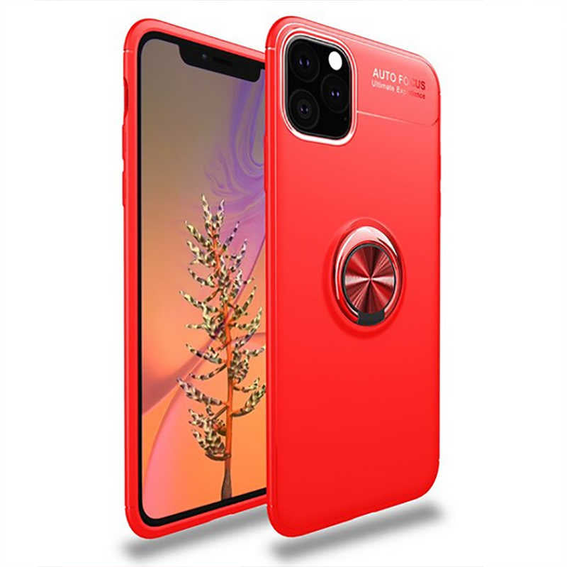 Apple iPhone 11 Pro Max Kılıf Zore Ravel Silikon Kapak Kırmızı