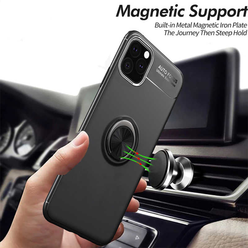 Apple iPhone 11 Pro Max Kılıf Zore Ravel Silikon Kapak Siyah-Kırmızı