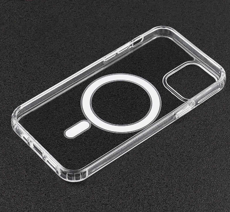 Apple iPhone 11 Pro Max Kılıf Zore Tacsafe Wireless Kapak Renksiz