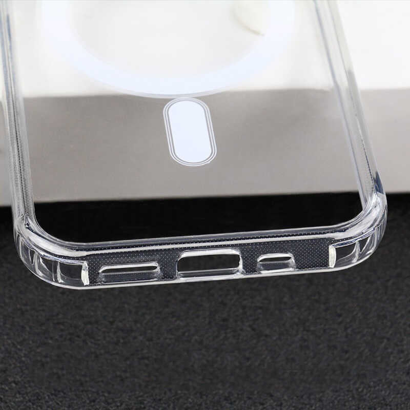 Apple iPhone 11 Pro Max Kılıf Zore Tacsafe Wireless Kapak Renksiz