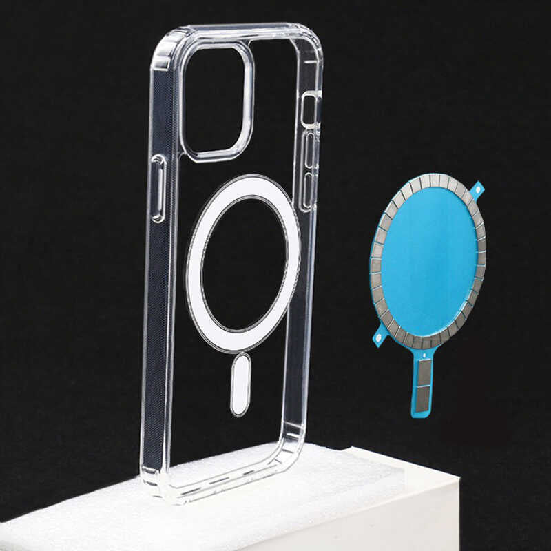 Apple iPhone 11 Pro Max Kılıf Zore Tacsafe Wireless Kapak Renksiz
