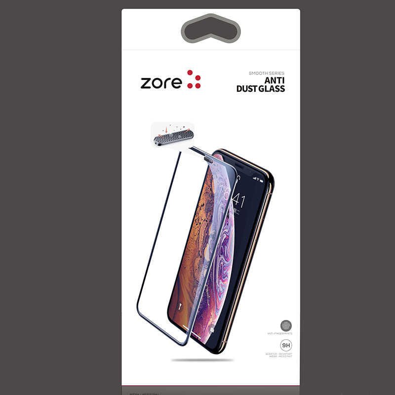 Apple iPhone 11 Pro Max Zore Anti-Dust Temperli Ekran Koruyucu Siyah