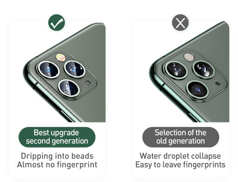Apple iPhone 11 Pro Max Zore Nano Kamera Koruyucu Renksiz