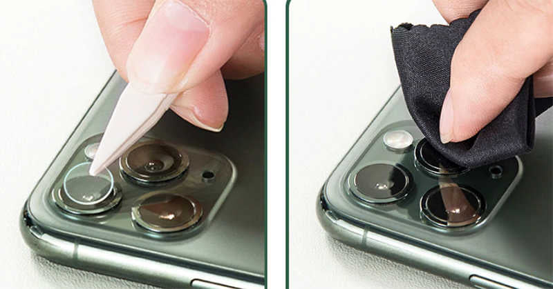 Apple iPhone 11 Pro Max Zore Nano Kamera Koruyucu Renksiz