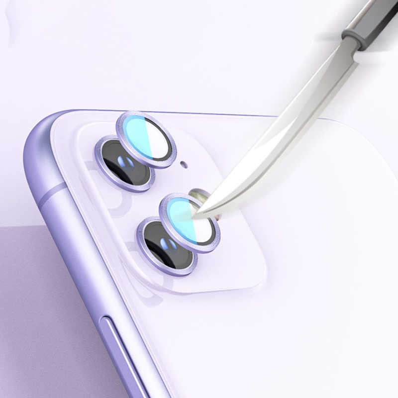 Apple iPhone 11 Zore CL-02 Kamera Lens Koruyucu Turuncu