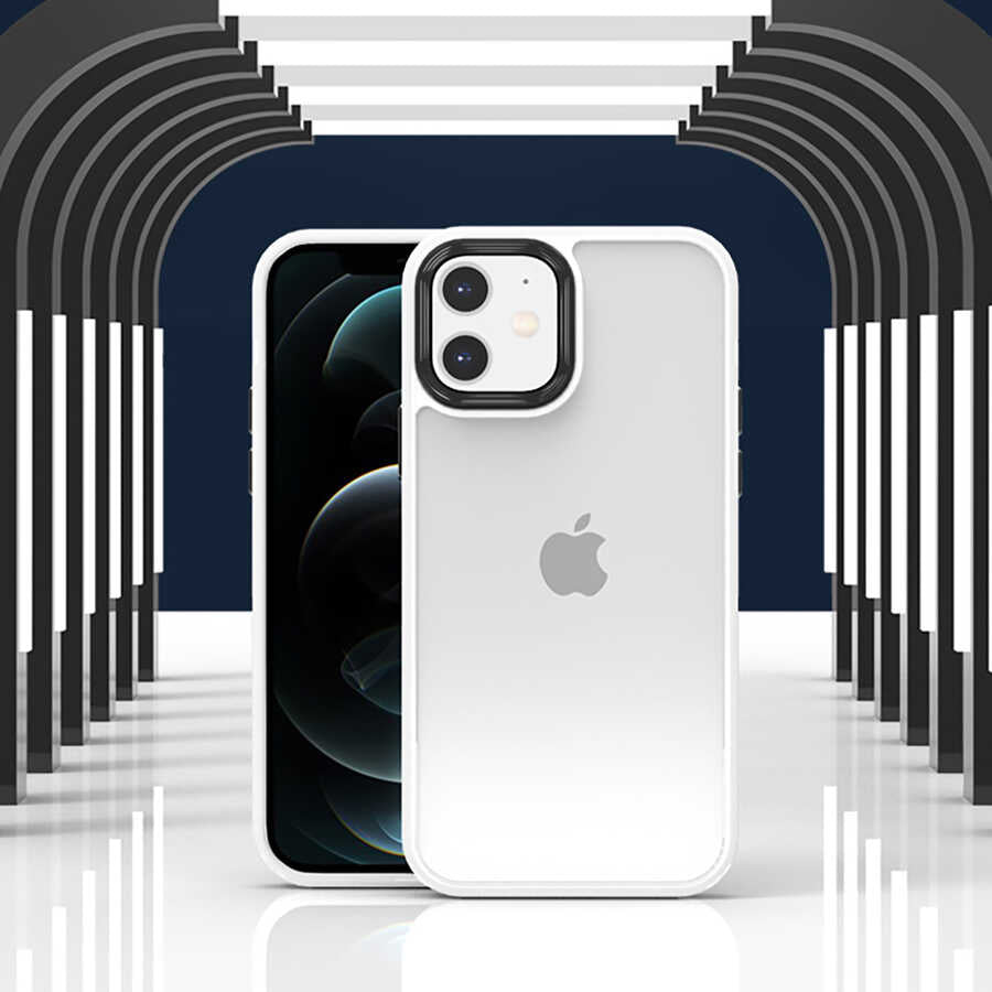 Apple iPhone 12 Kılıf Zore Cann Kapak Siyah