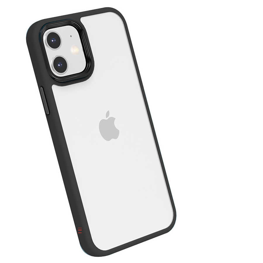 Apple iPhone 12 Kılıf Zore Cann Kapak Siyah