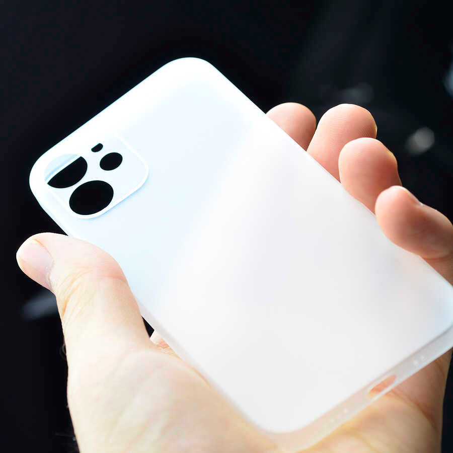 Apple iPhone 12 Kılıf Zore Eko PP Kapak Renksiz
