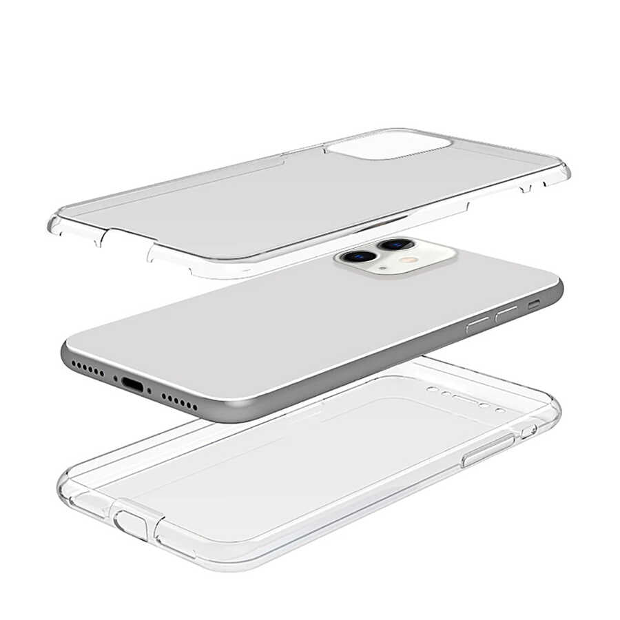 Apple iPhone 12 Kılıf Zore Enjoy Kapak Renksiz