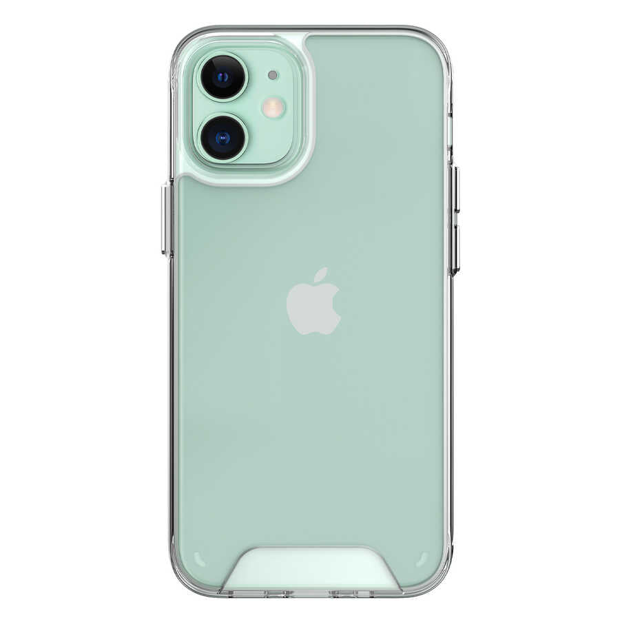 Apple iPhone 12 Kılıf Zore Gard Silikon Renksiz