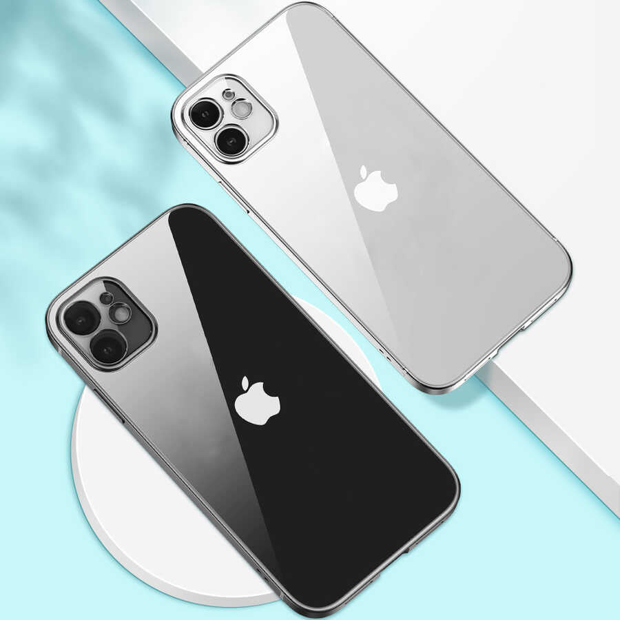 Apple iPhone 12 Kılıf Zore Gbox Kapak Gold