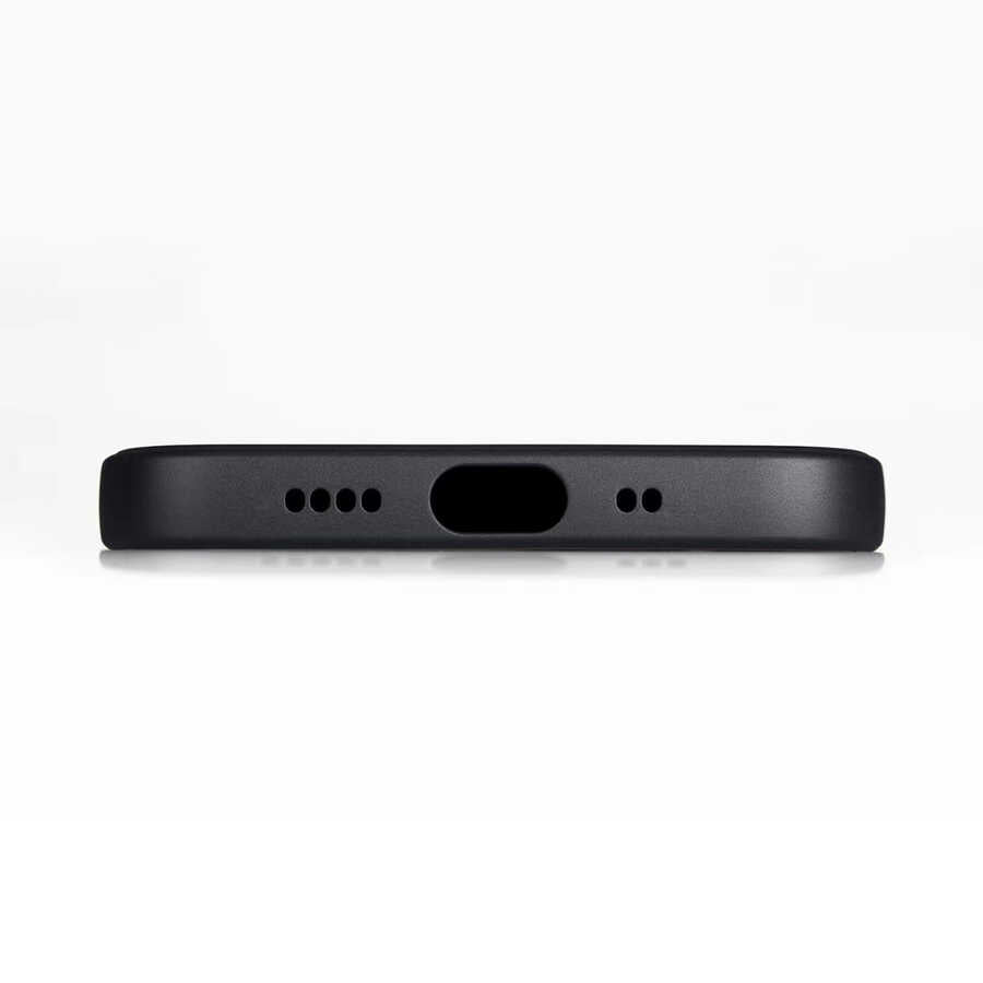 Apple iPhone 12 Kılıf Zore İmax Silikon Siyah