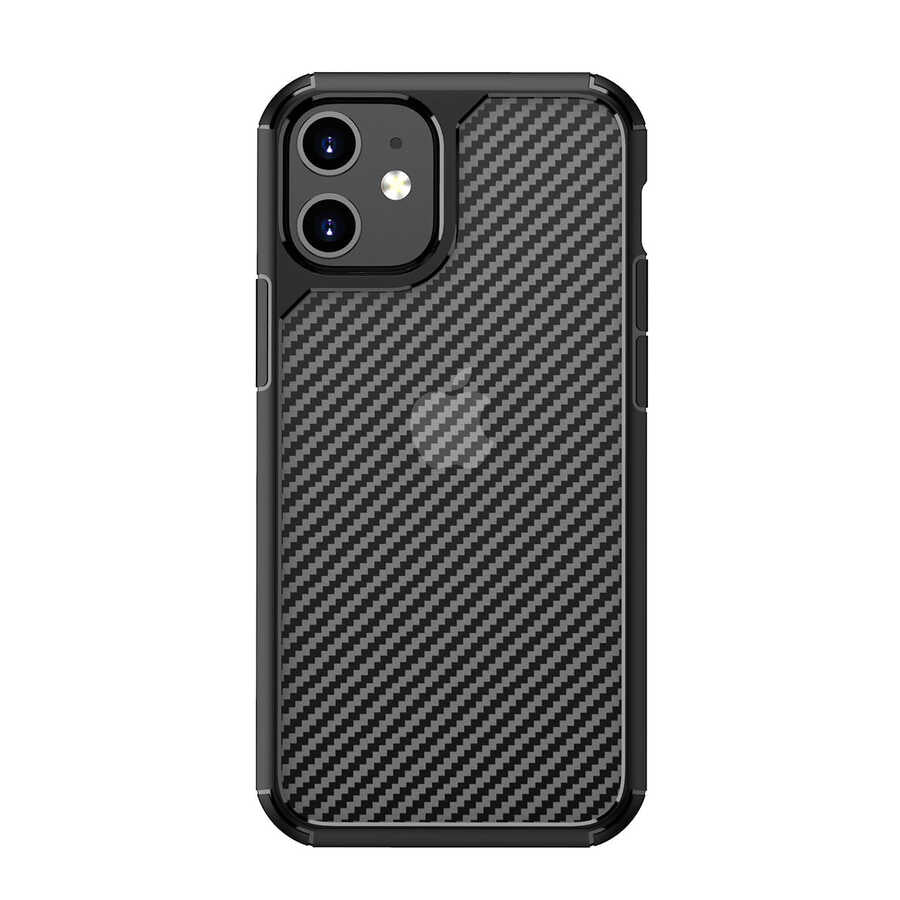 Apple iPhone 12 Kılıf Zore İnoks Kapak Mavi