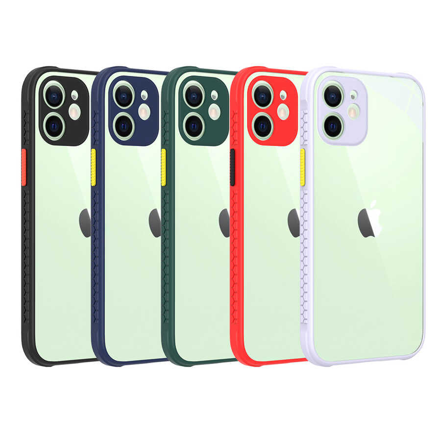 Apple iPhone 12 Kılıf Zore Kaff Kapak Lacivert