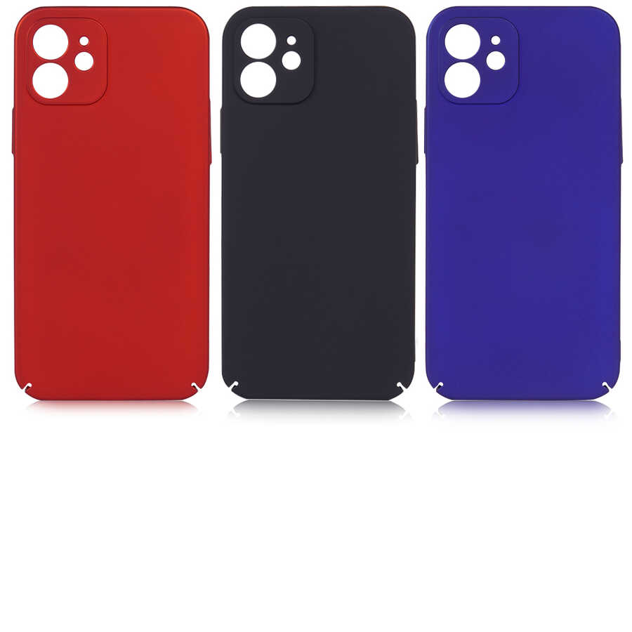 Apple iPhone 12 Kılıf Zore Kapp Kapak Kırmızı