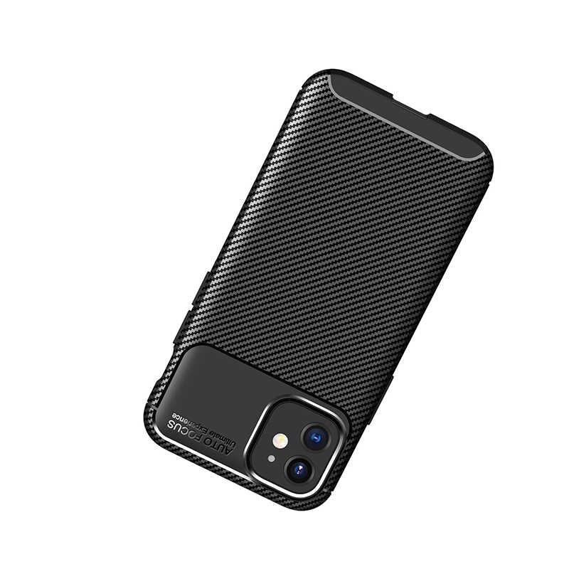 Apple iPhone 12 Kılıf Zore Negro Silikon Kapak Siyah