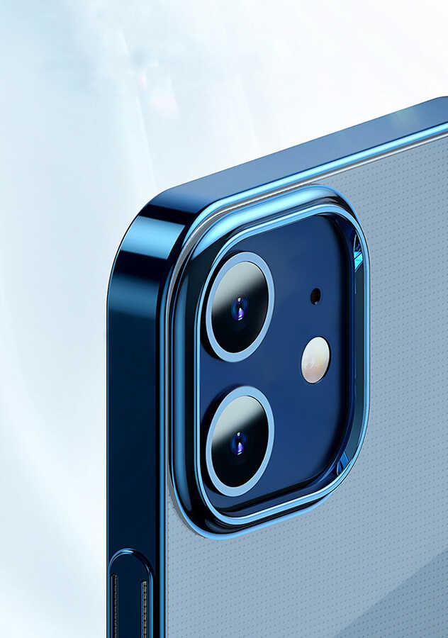 Apple iPhone 12 Kılıf Zore Pixel Kapak Açık Mor