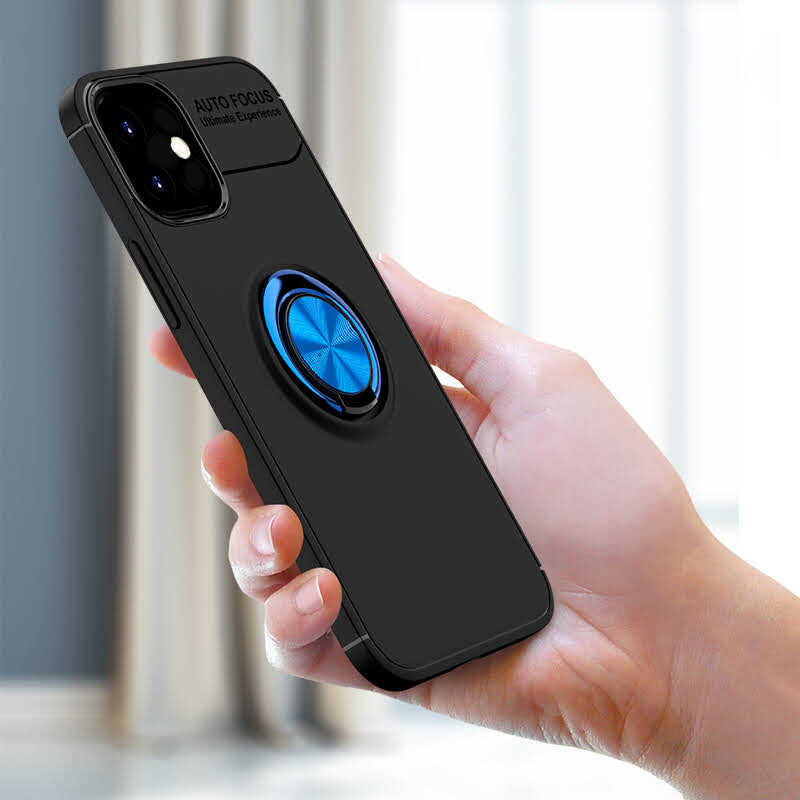Apple iPhone 12 Kılıf Zore Ravel Silikon Kapak Kırmızı