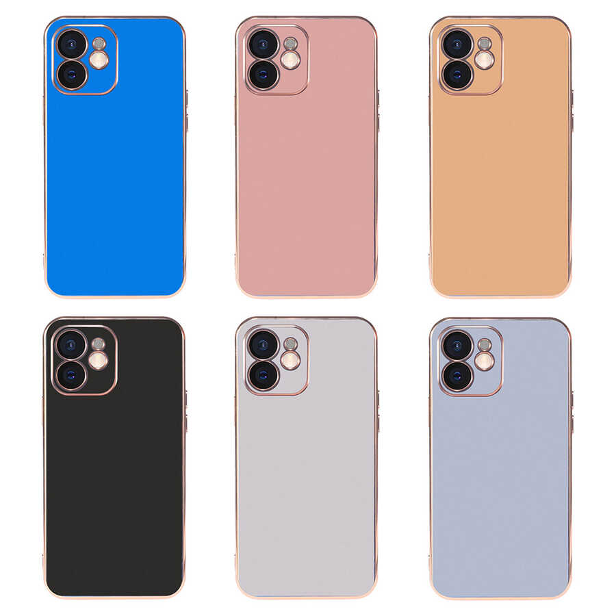 Apple iPhone 12 Kılıf Zore Viyana Kapak Rose Gold