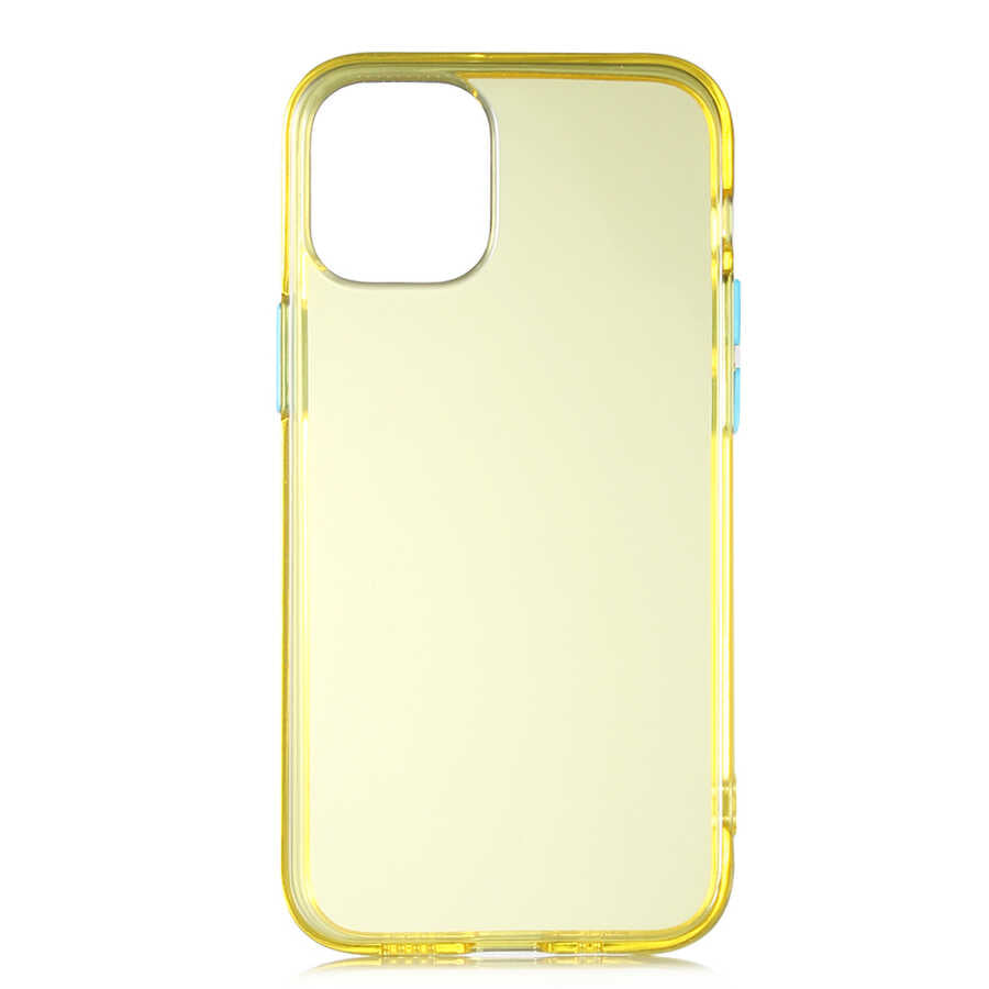 Apple iPhone 12 Mini Kılıf Zore Bistro Kapak Sarı