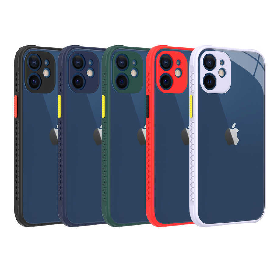Apple iPhone 12 Mini Kılıf Zore Kaff Kapak Kırmızı
