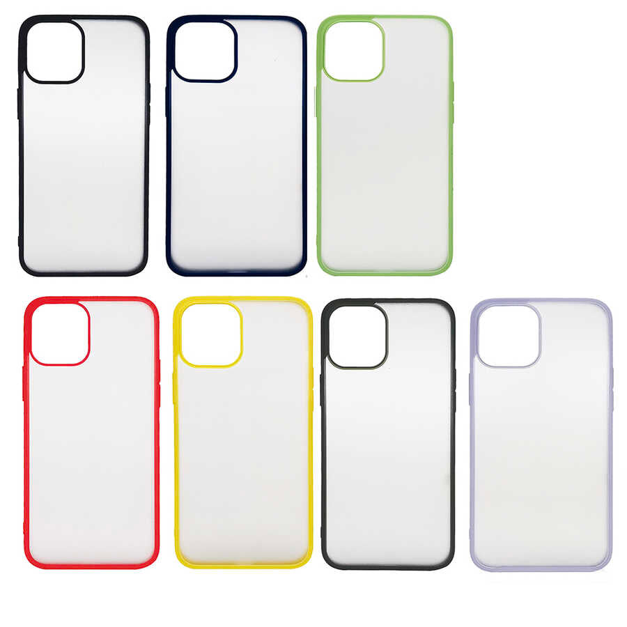 Apple iPhone 12 Mini Kılıf Zore Mess Kapak Sarı