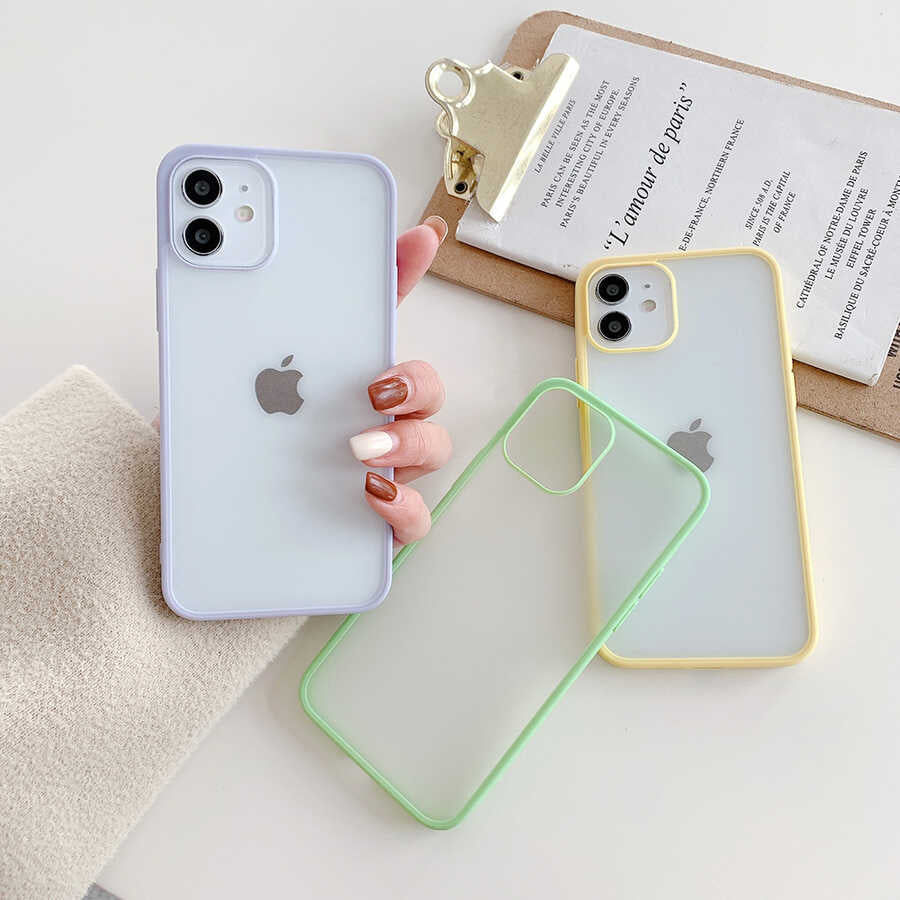 Apple iPhone 12 Mini Kılıf Zore Mess Kapak Koyu Yeşil