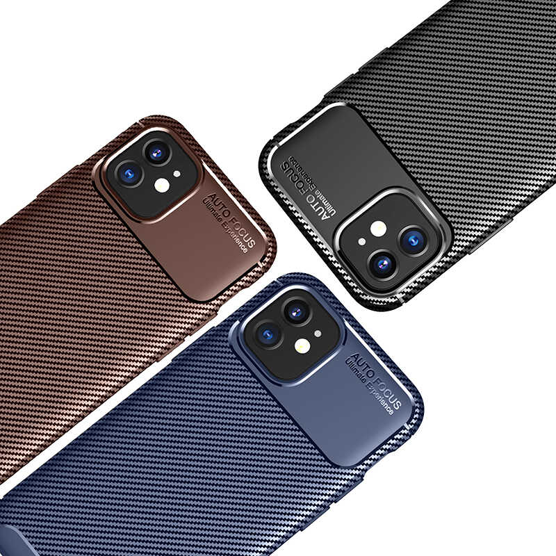 Apple iPhone 12 Mini Kılıf Zore Negro Silikon Kapak Siyah