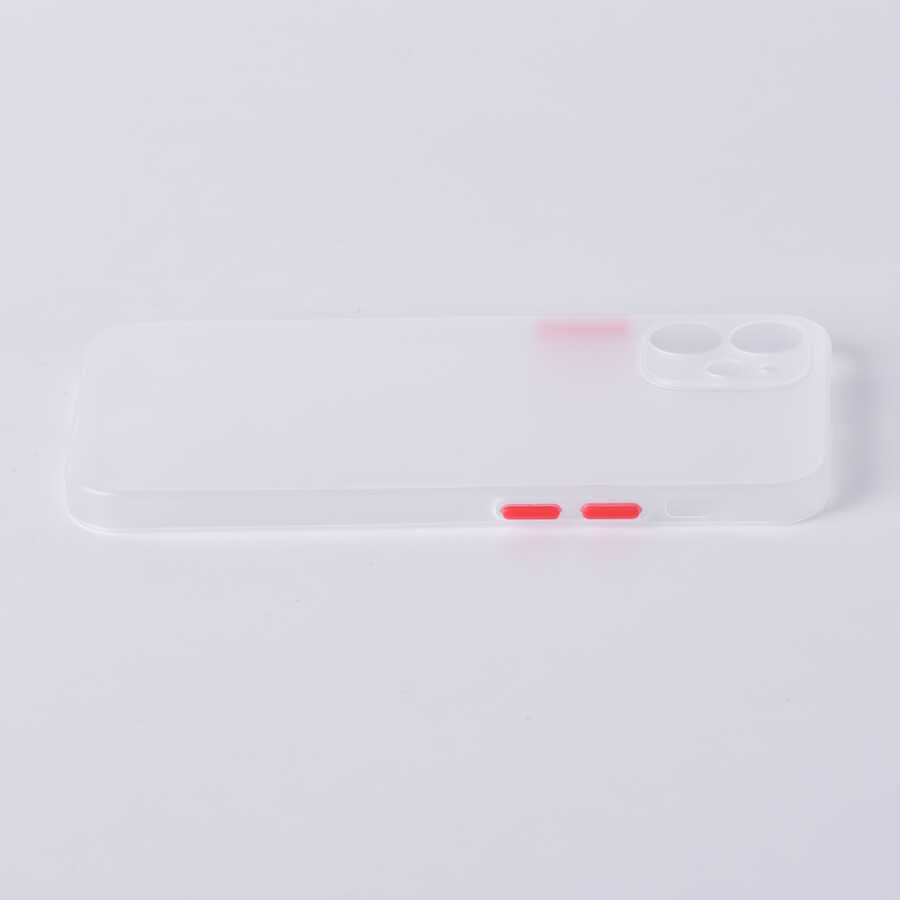 Apple iPhone 12 Mini Kılıf Zore Slims Kapak Renksiz
