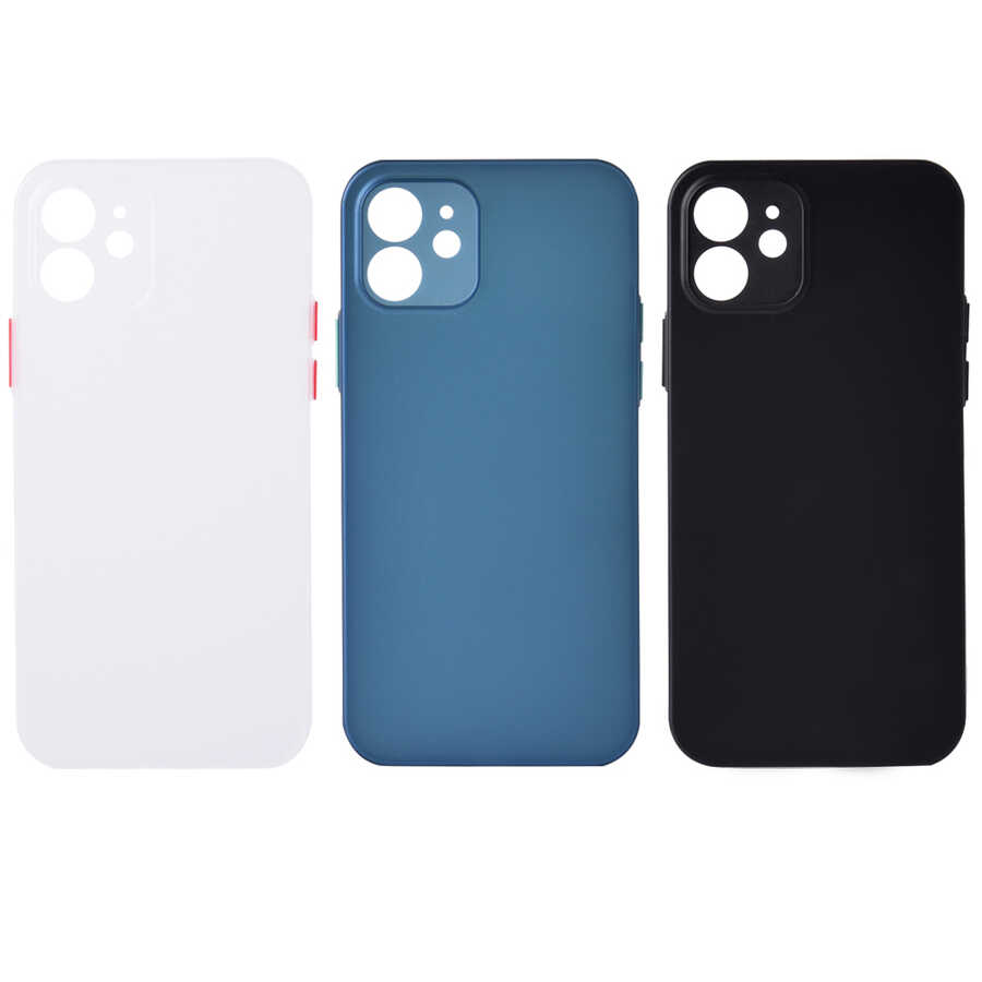 Apple iPhone 12 Mini Kılıf Zore Slims Kapak Renksiz