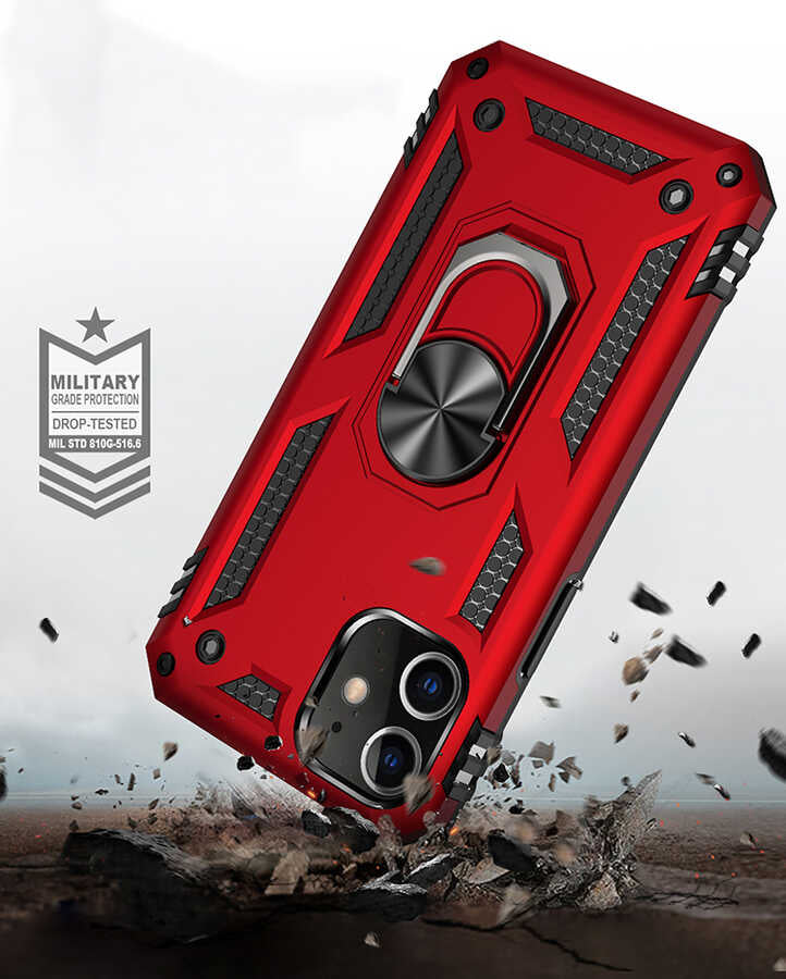 Apple iPhone 12 Mini Kılıf Zore Vega Kapak Gri