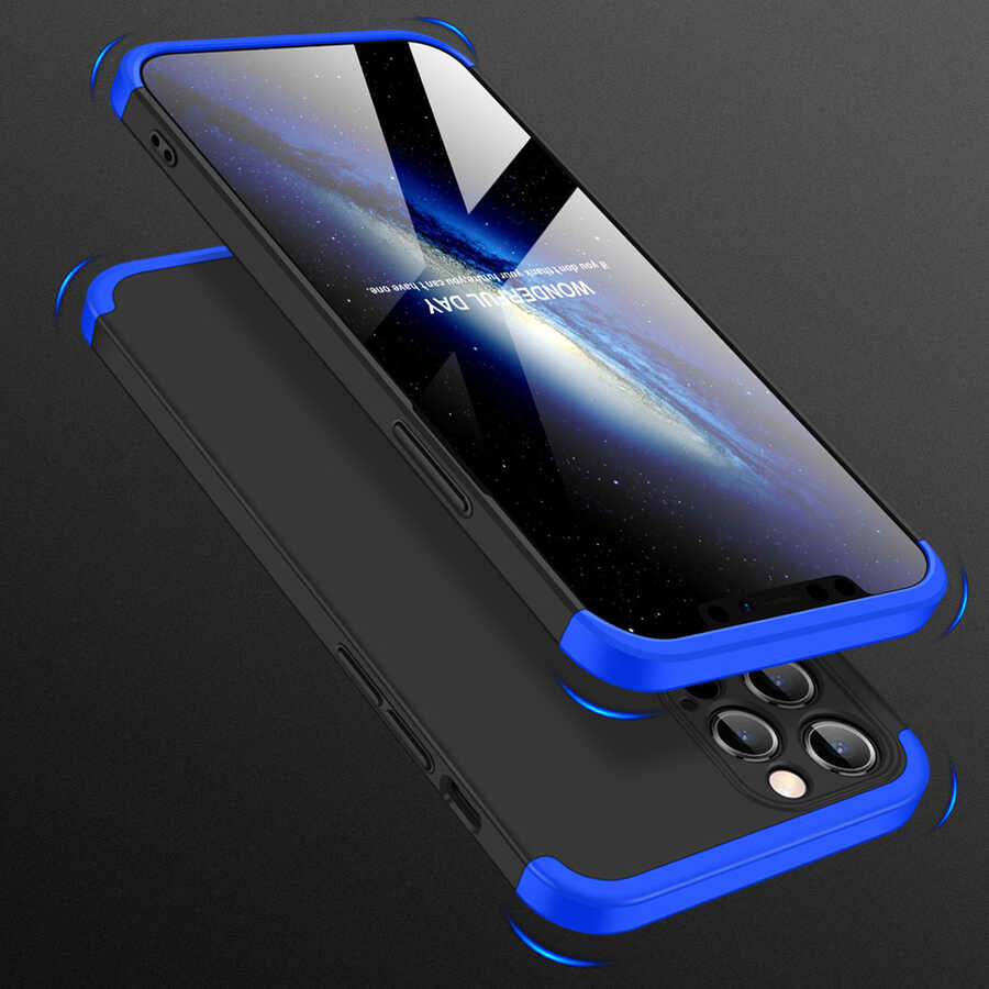 Apple iPhone 12 Pro Kılıf Zore Ays Kapak Siyah-Kırmızı